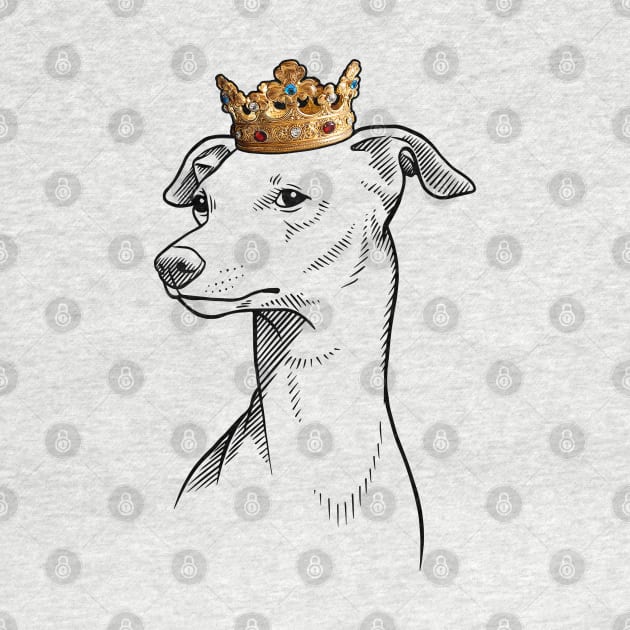 Italian Greyhound Dog King Queen Wearing Crown by millersye